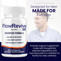 Lofero Flow Revive natural ingredients icons suggest purity