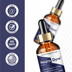 Lofero NeuroDyne Drops label close-up with ingredients