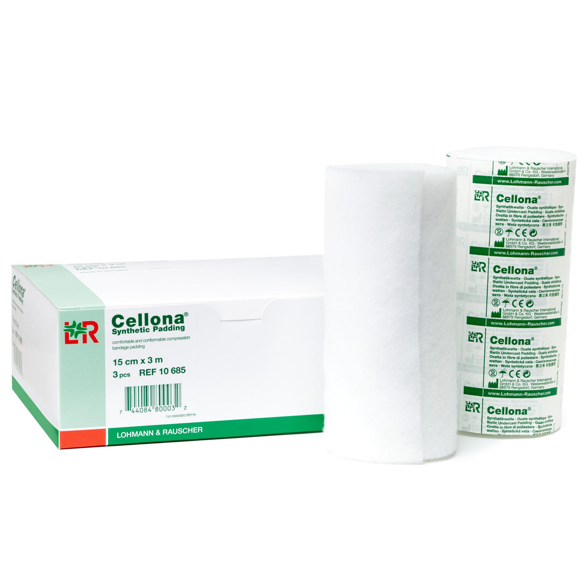 Lohmann & Rauscher Cellona latex-free padding roll provides even compression under bandages