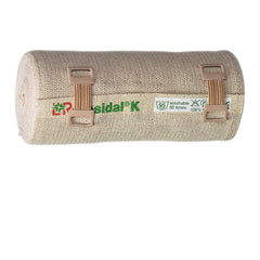 Lohmann & Rauscher Rosidal K short stretch bandage close-up, breathable cotton for edema management.