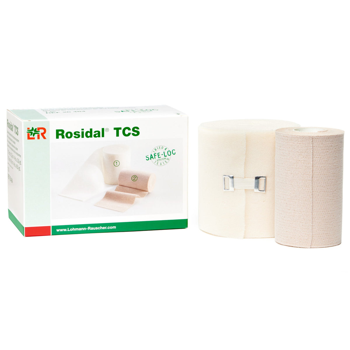 Lohmann & Rauscher Rosidal TCS bandage kit assembly for dual-layer compression.