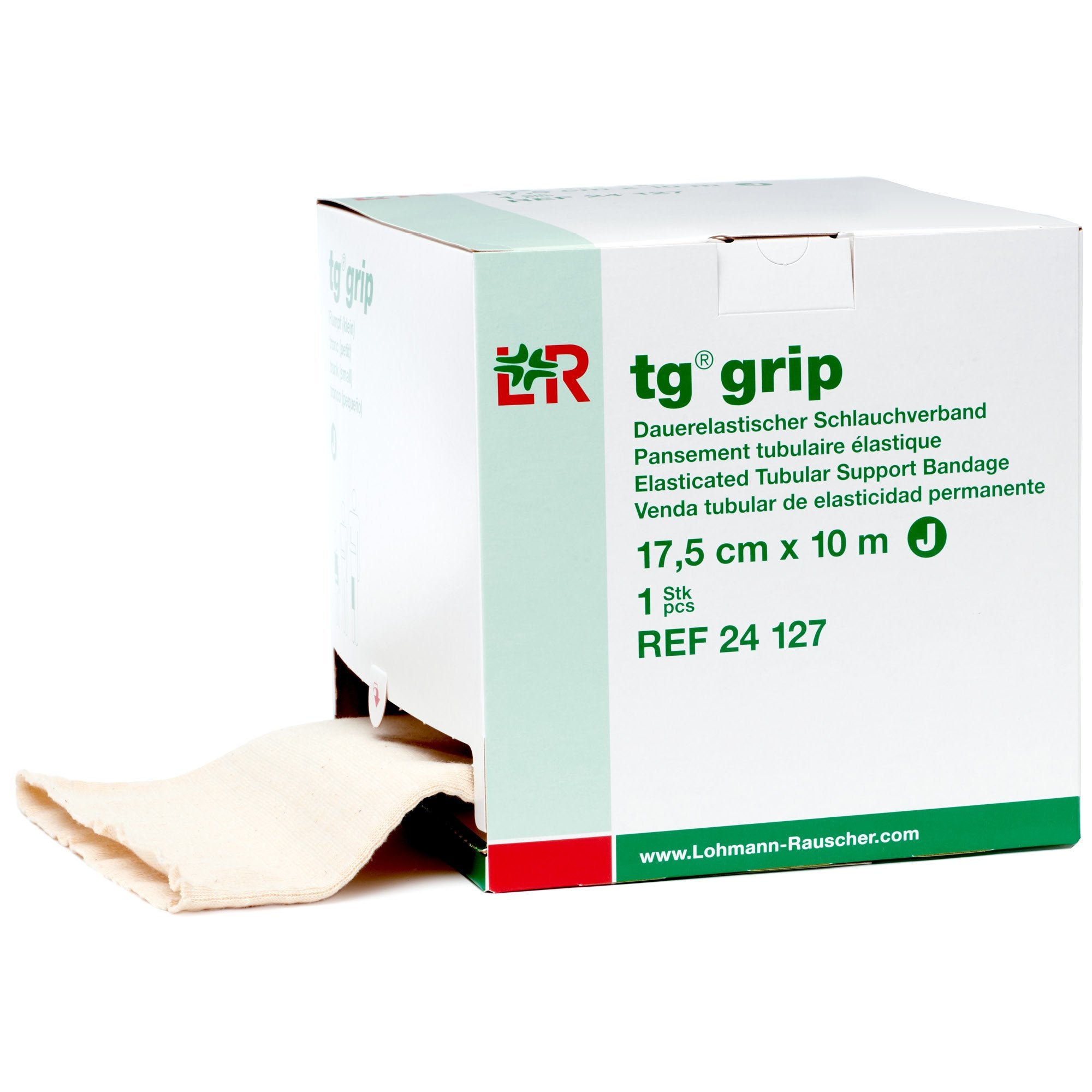 Lohmann & Rauscher Tg Grip Size J tubular bandage provides light support for injuries