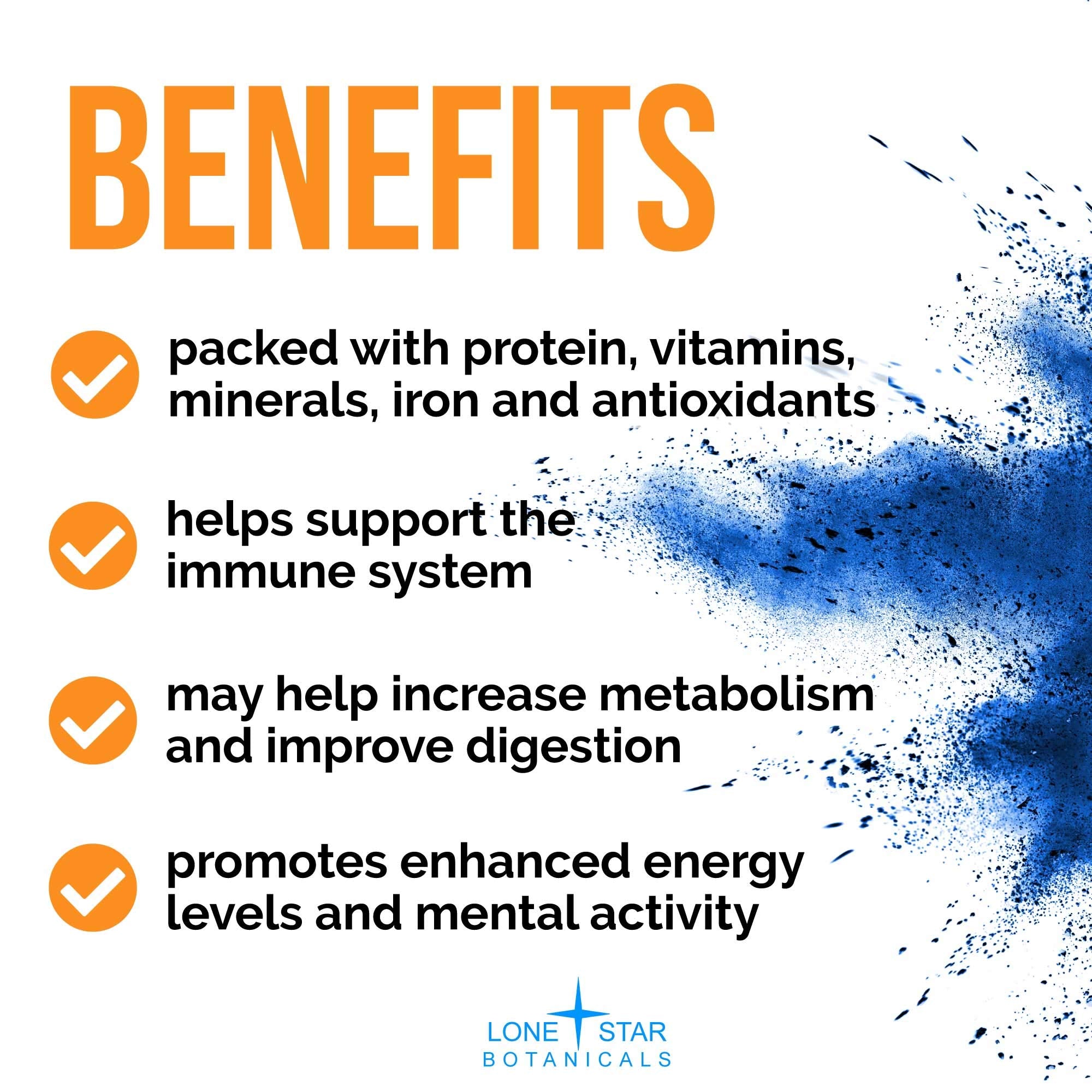 Lone Star Botanicals Blue Spirulina natural dye for food coloring
