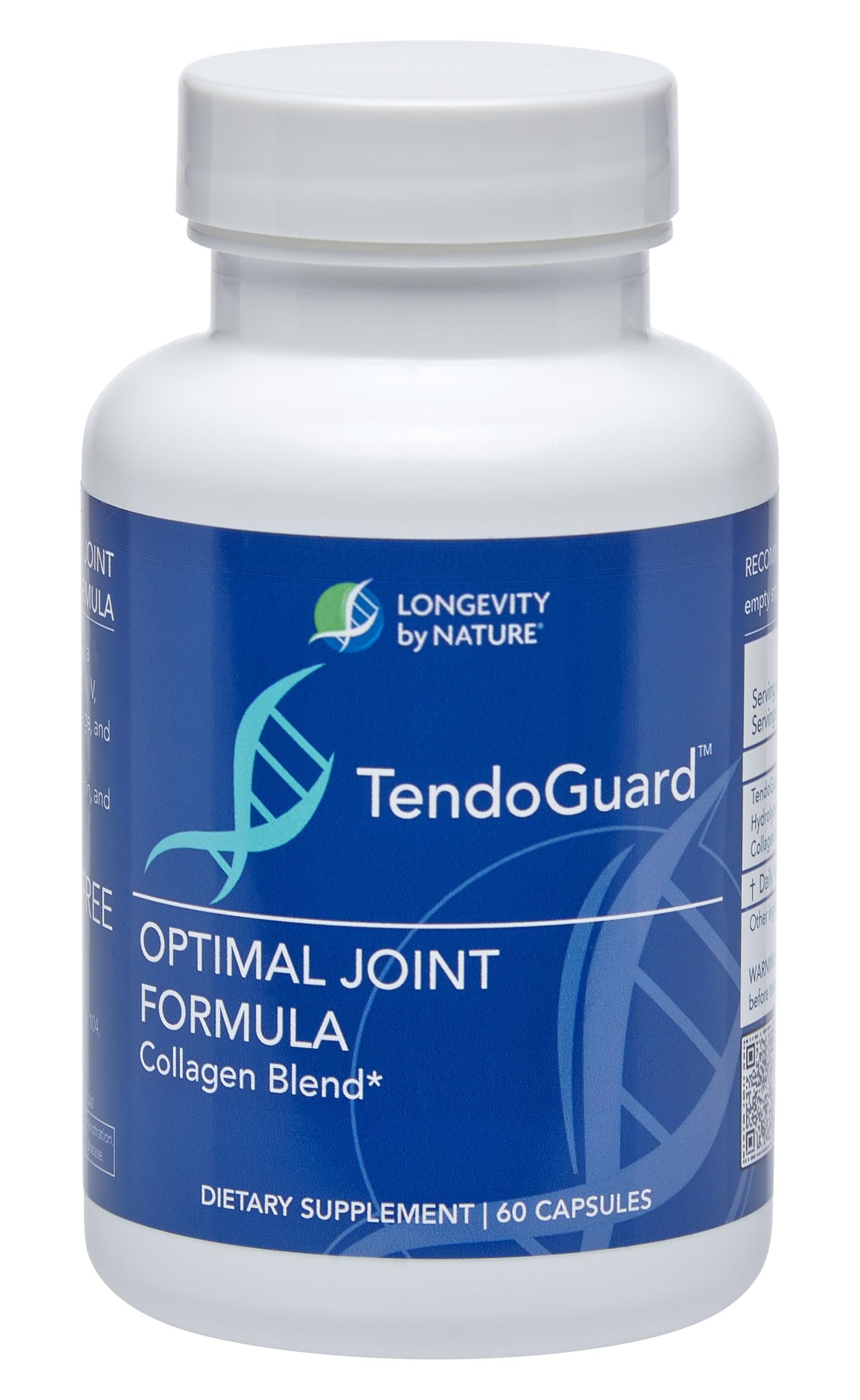 Longevity by Nature TendoGuard bottle close-up for smoother joint movement