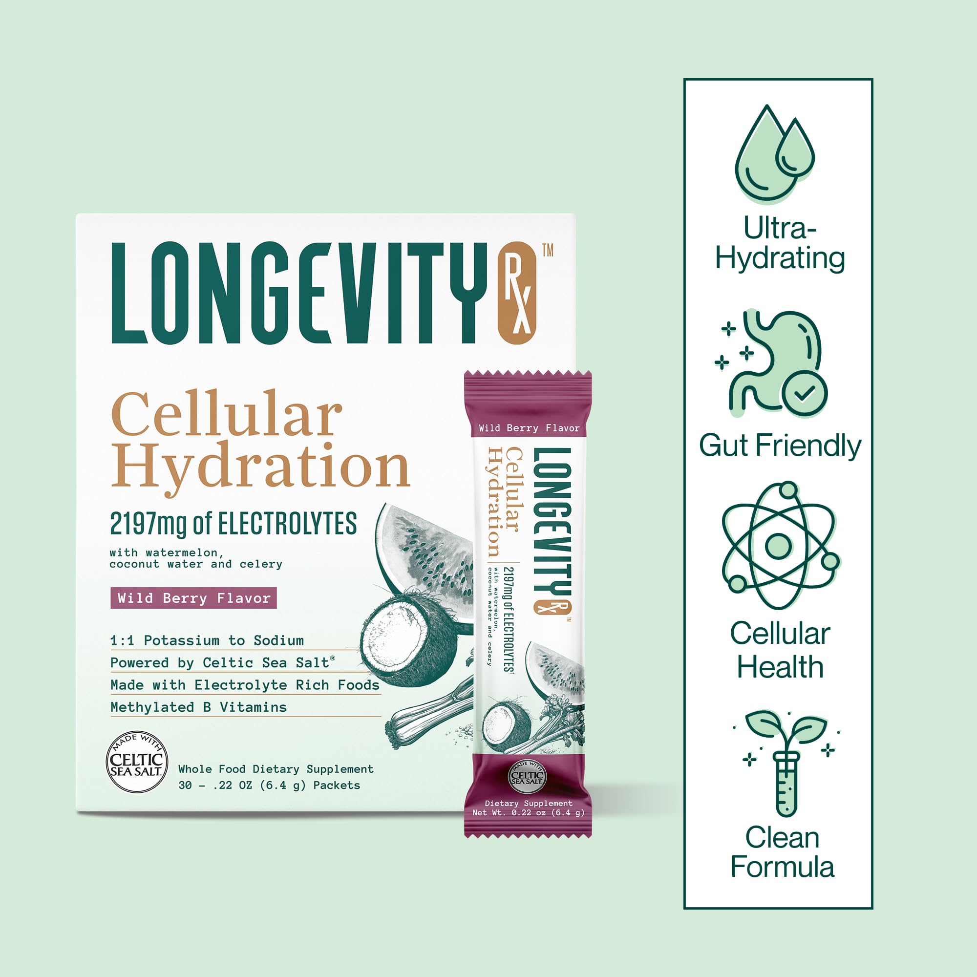 Longevity Rx user enjoying focused energy during workout or study.