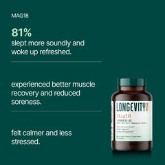 Longevity Rx Mag18 night-relax scene suggesting restful sleep potential.