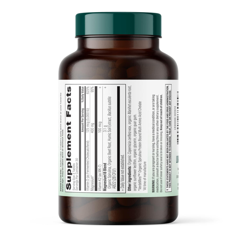 Longevity Rx Mag18 packaging on a nightstand for an easy nightly routine.