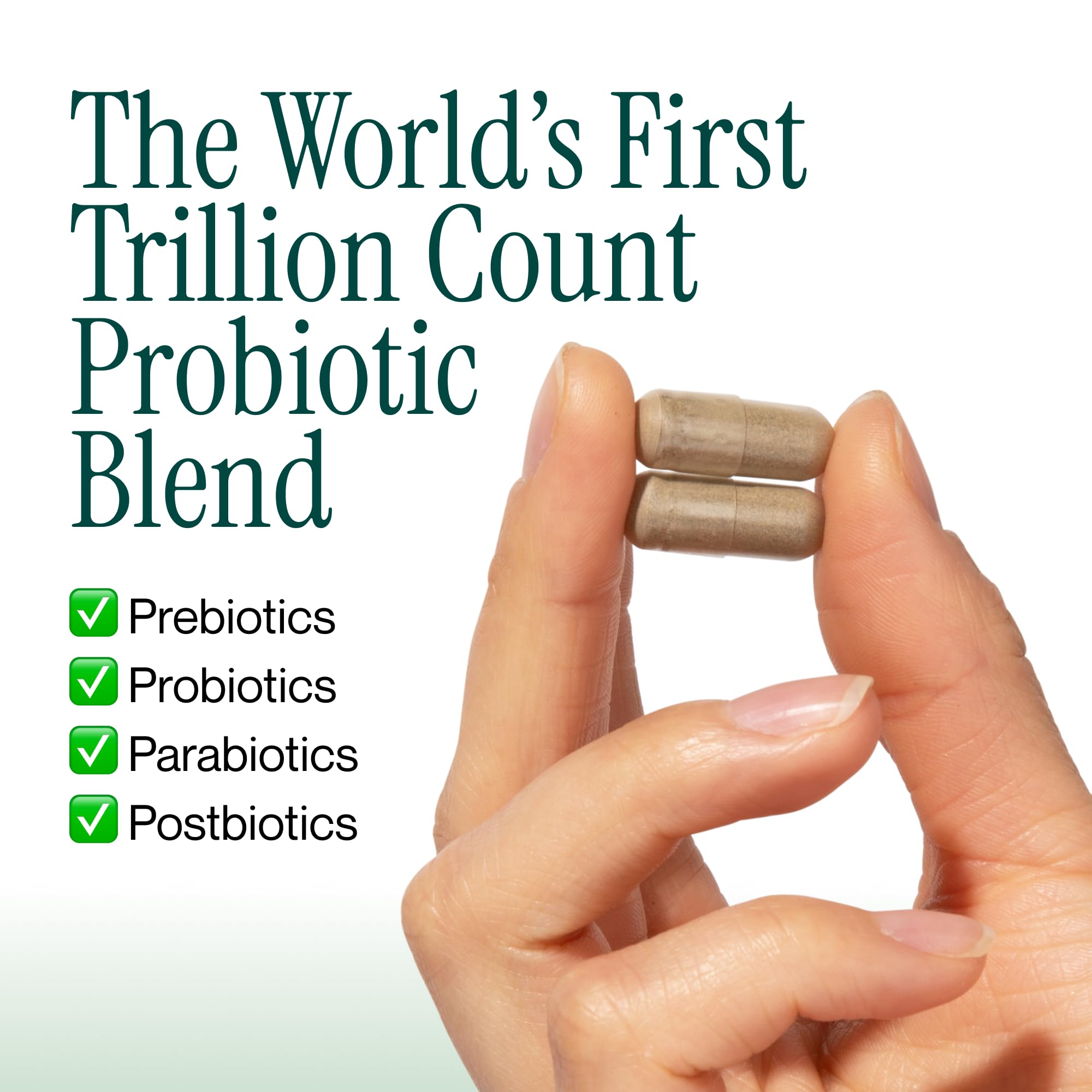 Longevity Rx Probiotic Trillion label close-up highlighting AB-22 strain details.