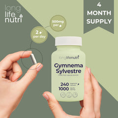 LongLifeNutri four-month supply bottle on a clean surface