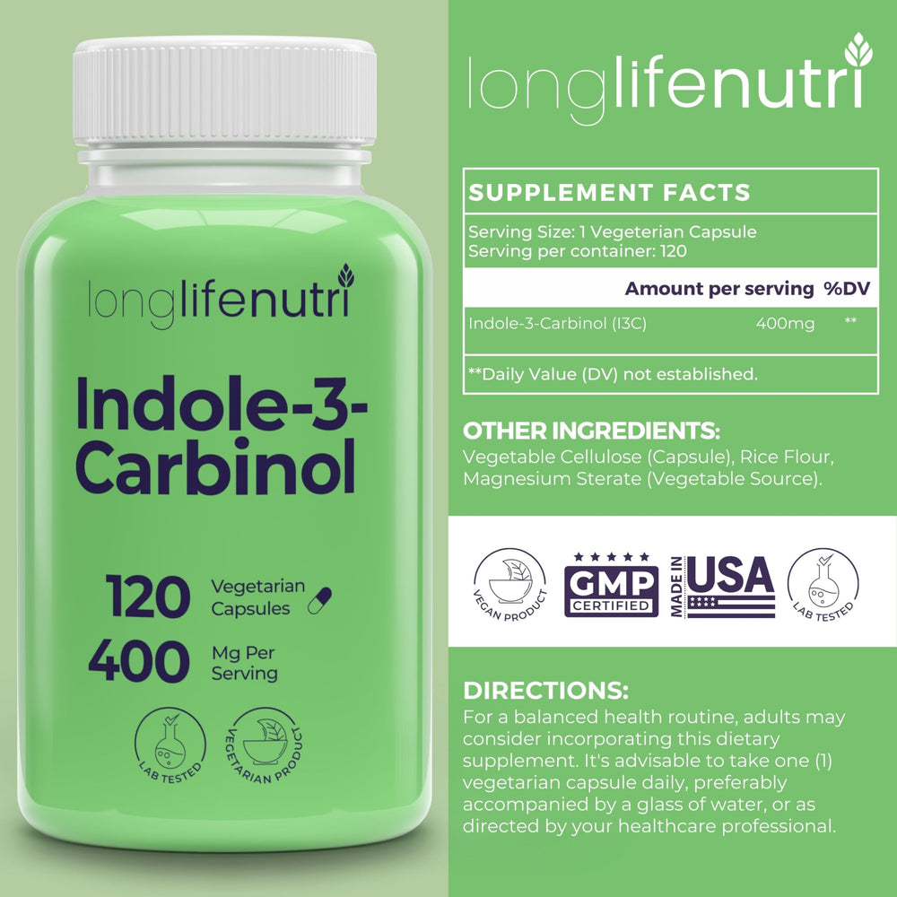 LongLifeNutri 120-count capsules ready for a four-month hormone support routine.