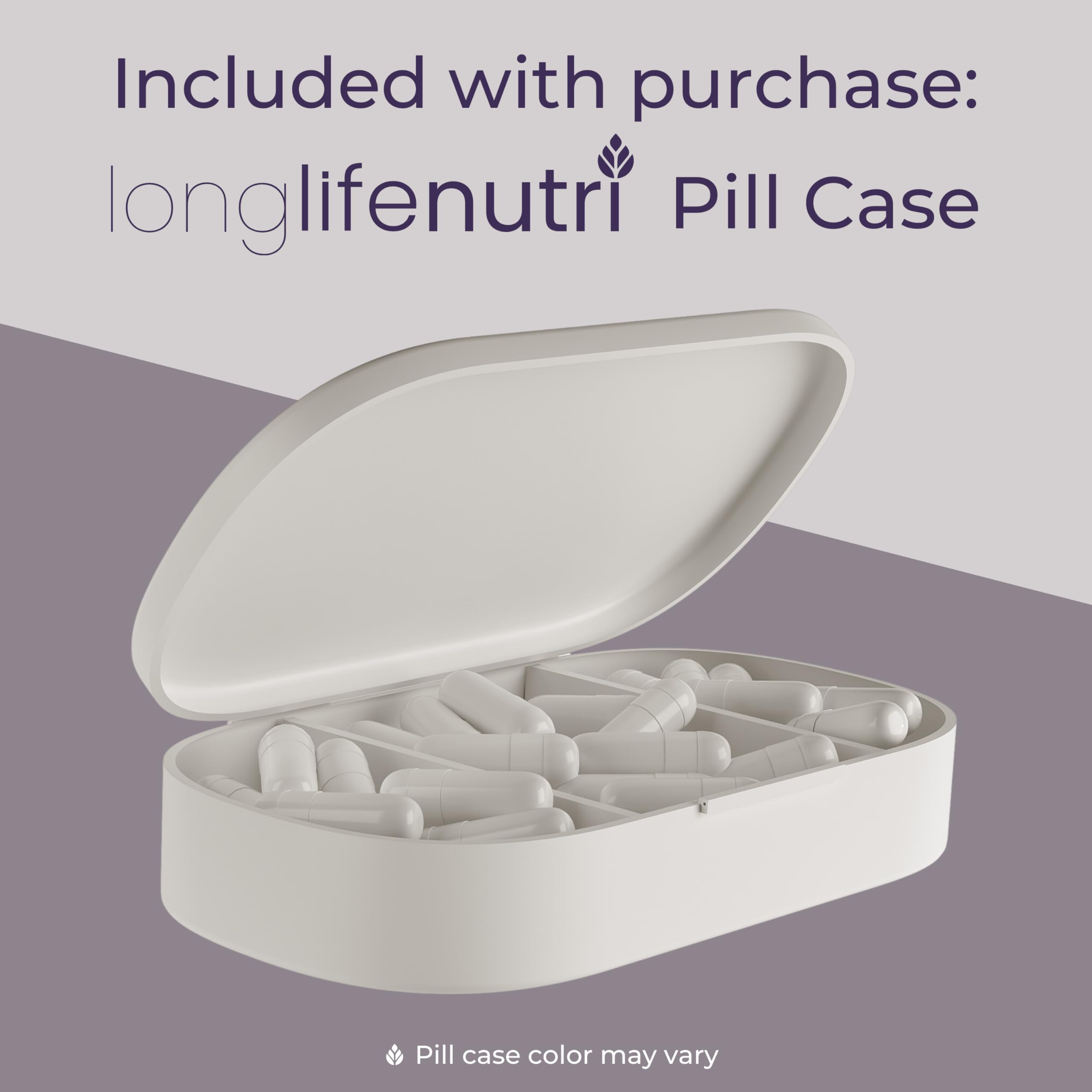 Lab-tested seal on LongLifeNutri NMNH packaging assuring third-party verification