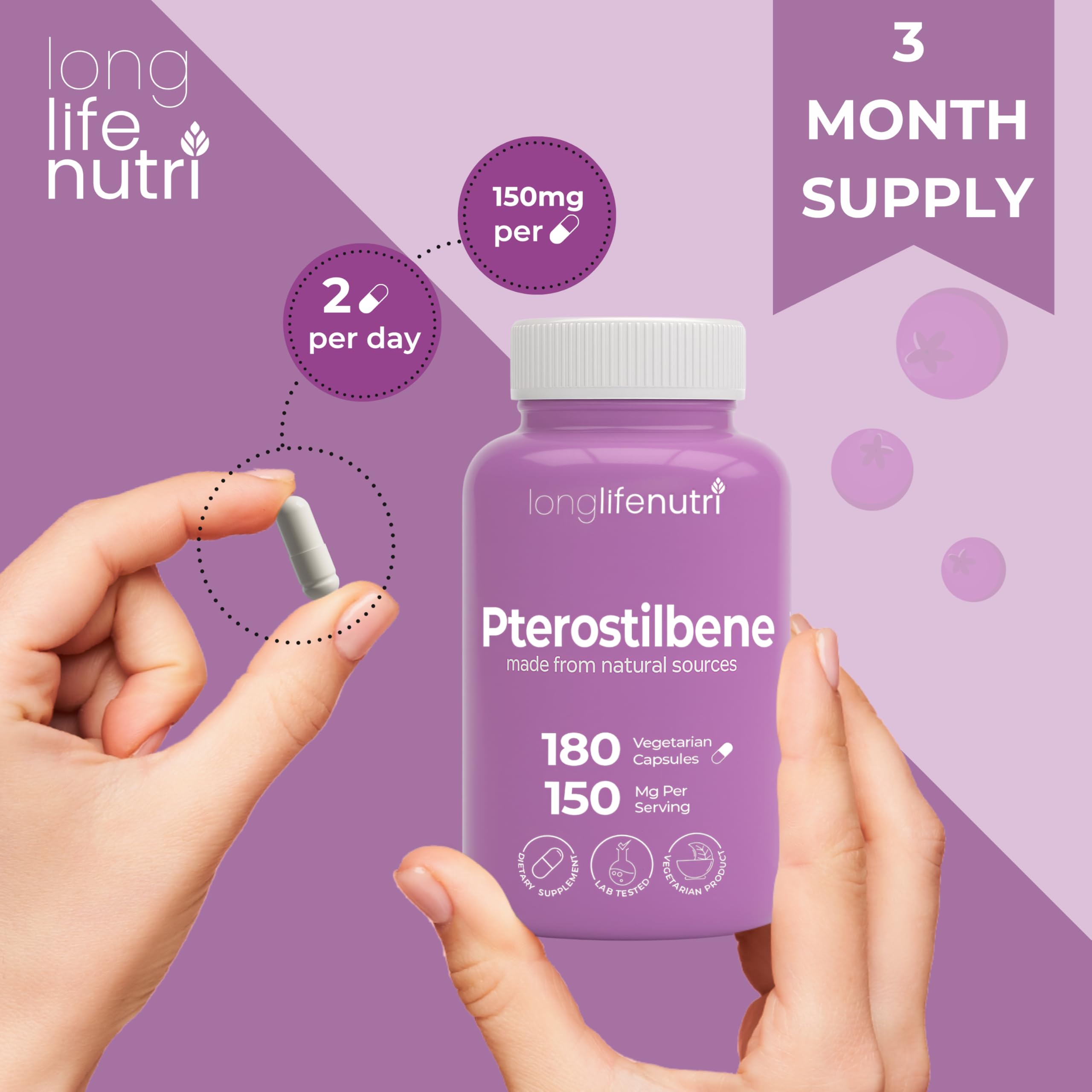 LongLifeNutri product image shows premium clean-label packaging.