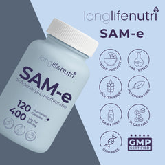 Bonus pill organizer included with LongLifeNutri SAM-e 400mg order