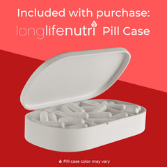 LongLifeNutri Urolithin A+ made in USA badge on box highlights manufacturing standards
