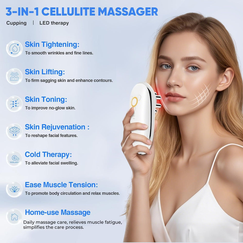 Longzhuo dual suction cups for large-area cellulite treatment.