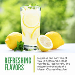 LonoLife Master Cleanse Lemonade gluten-free label highlights natural ingredients.