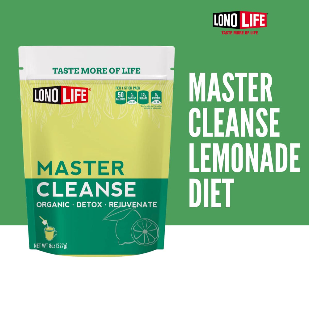 LonoLife Master Cleanse Lemonade mixed in glass demonstrates convenient hydration ritual.