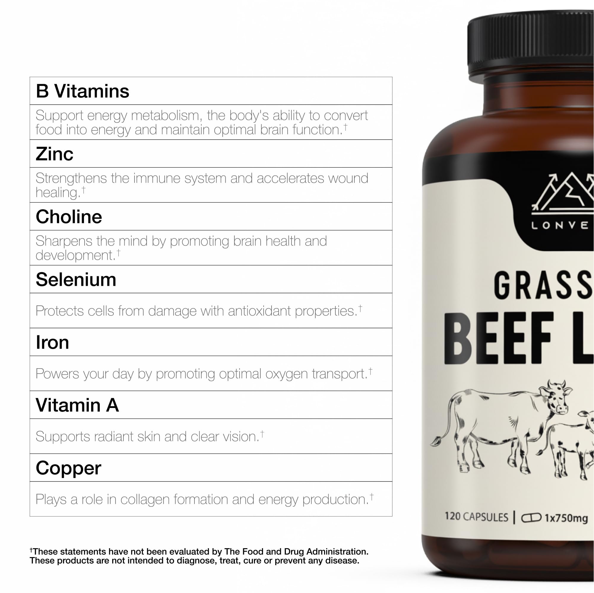 Lonvera freeze-dried liver powder close-up preserving natural nutrients.