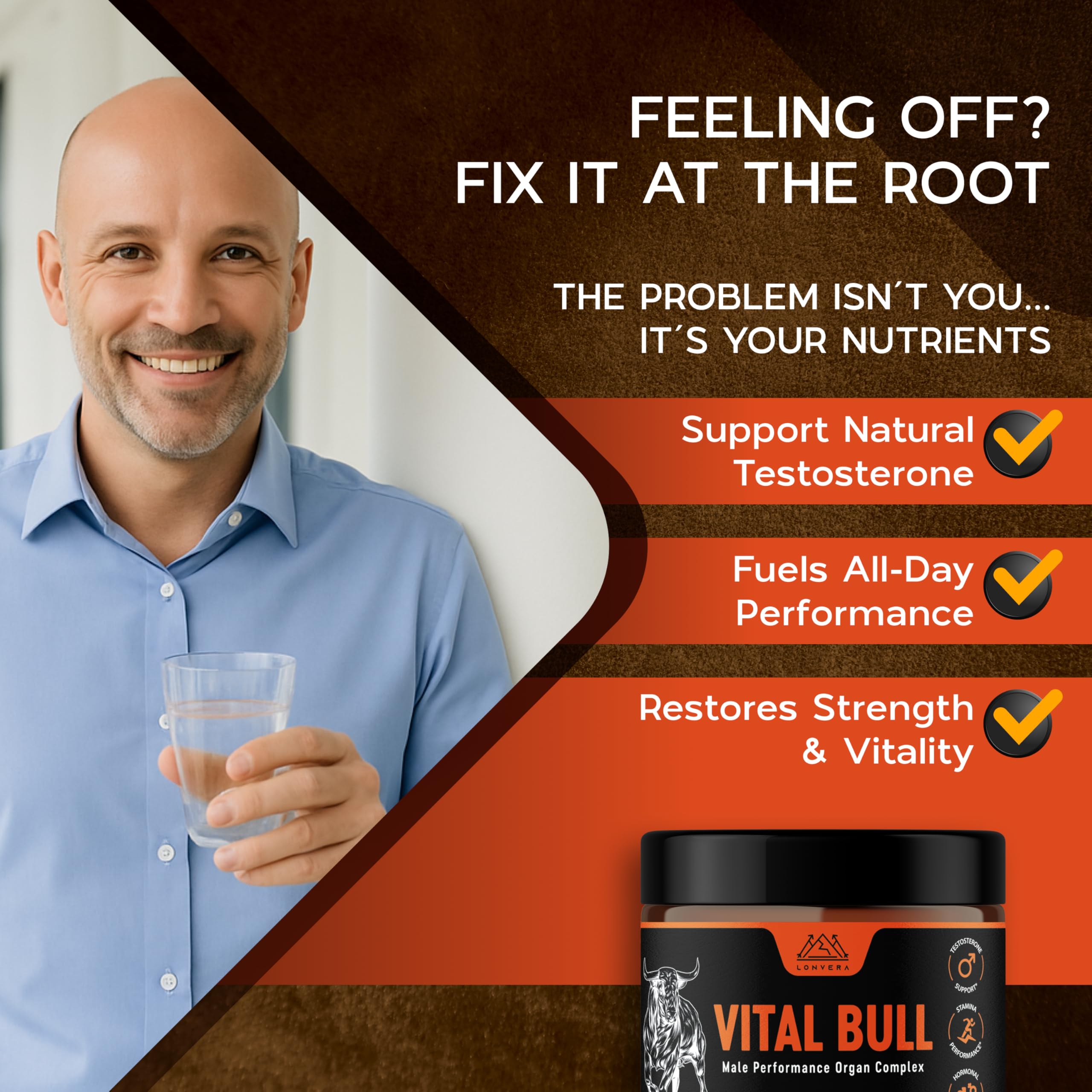 Lonvera Vital Bull bone marrow focus image conveying rich real-food nutrient density