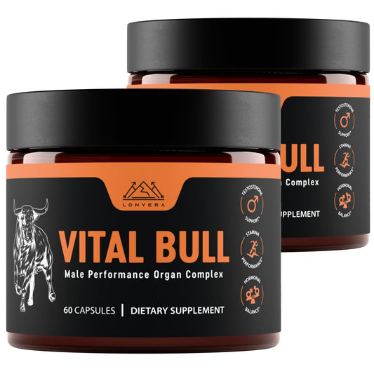 Lonvera Vital Bull bottle front for convenient daily nutrient support