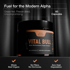 Lonvera Vital Bull testicle capsules deliver traditional organ nutrients for steady daily energy.