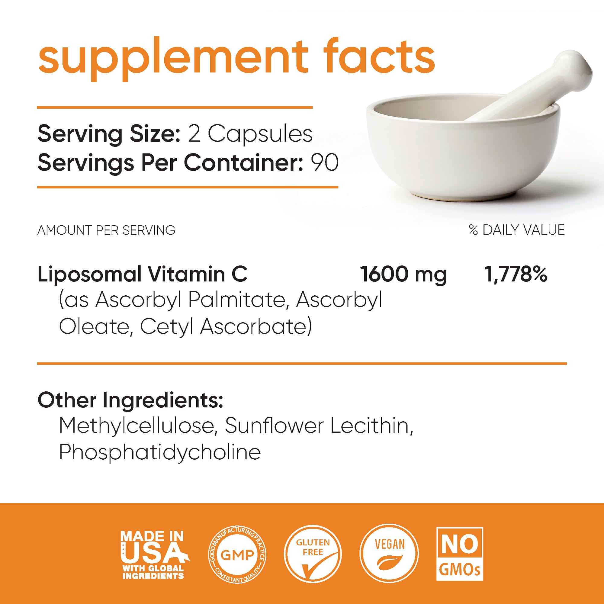 Loriináe liposomal vitamin C capsules closeup highlighting absorption-focused delivery