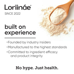 Loriináe Mega B Complex packaging side with 120 capsules