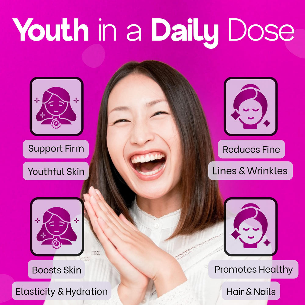 Losoki collagen for hair and nails visualization of strengthened growth.