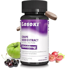 Losoki Skin Nourishing Supplement bottle front promotes healthy skin and daily use.