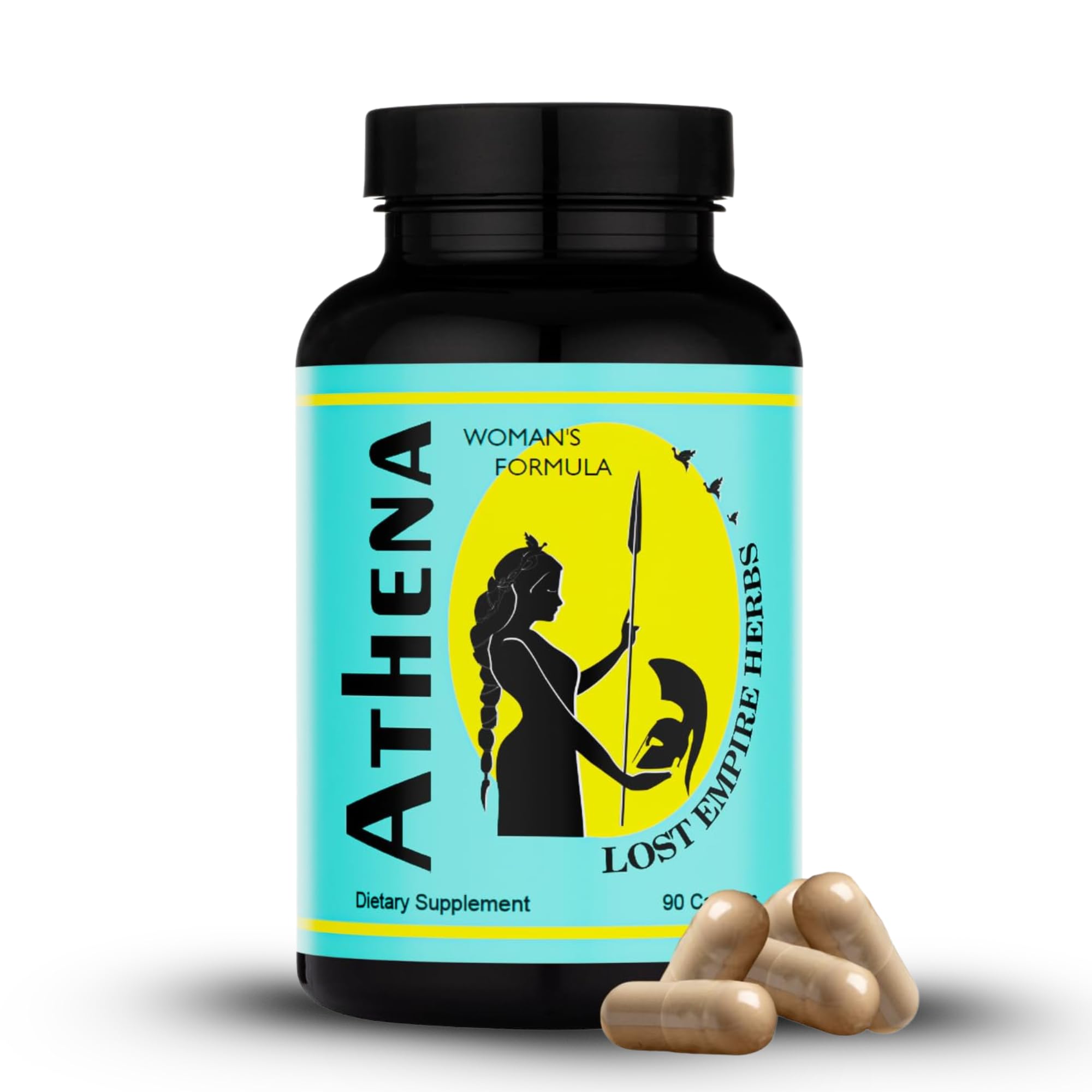Lost Empire Herbs Athena Women’s Formula bottle front view for daily vitality support.