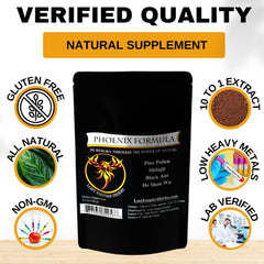 Lost Empire Herbs He Shou Wu powder offering deep nourishment over time.