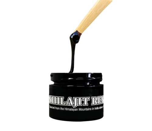 Lost Empire Herbs Himalayan Shilajit Resin close-up highlights mineral richness for cellular support.
