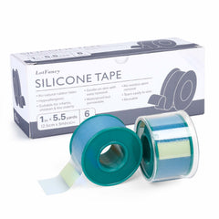 LotFancy medical soft silicone tape six-roll pack ready for dressings and wounds.