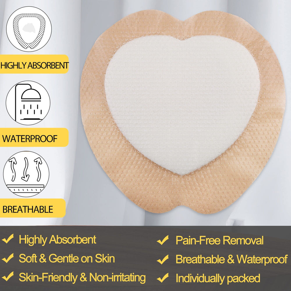 LotFancy sacral foam dressing waterproof layer protects while allowing airflow