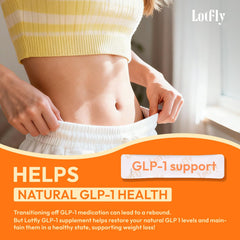 LOTFLY GLP-1 powder blends into coffee for a convenient boost