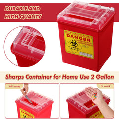 Lothee multi-use sharps container suitable for salons, labs, and homes