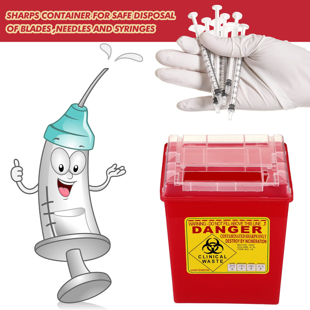 Lothee portable and compact 2-gallon sharps container design