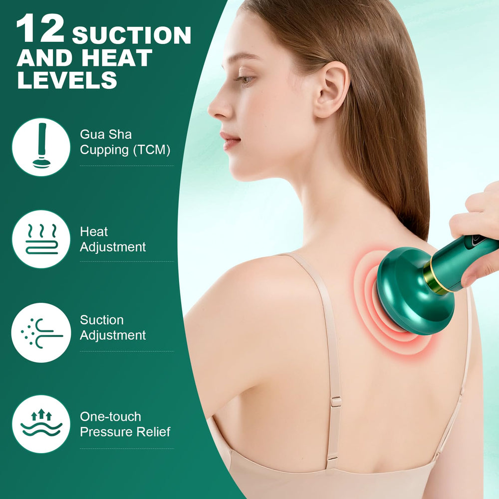 Lotpick cellulite massager with 12 suction modes for customizable sessions.
