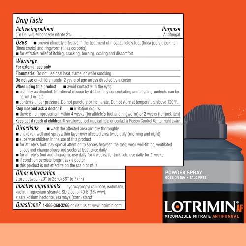 Three cans in the Lotrimin AF pack support ongoing use.