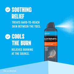 Lotrimin AF dispensing action highlights smooth spray delivery.