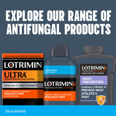 Lotrimin AF leaves feet dry and comfortable after application.