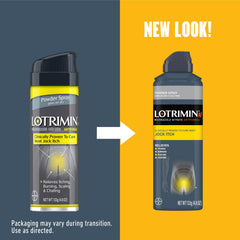 Lotrimin AF jock itch powder spray mist on groin soothes itching