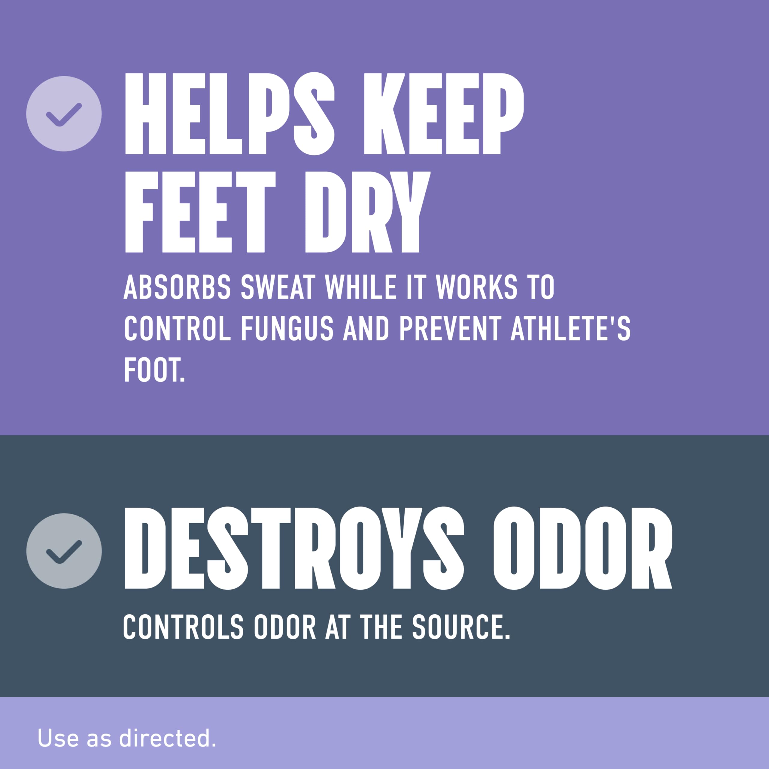 Lotrimin AF powder orifice between toes for protection and dryness.