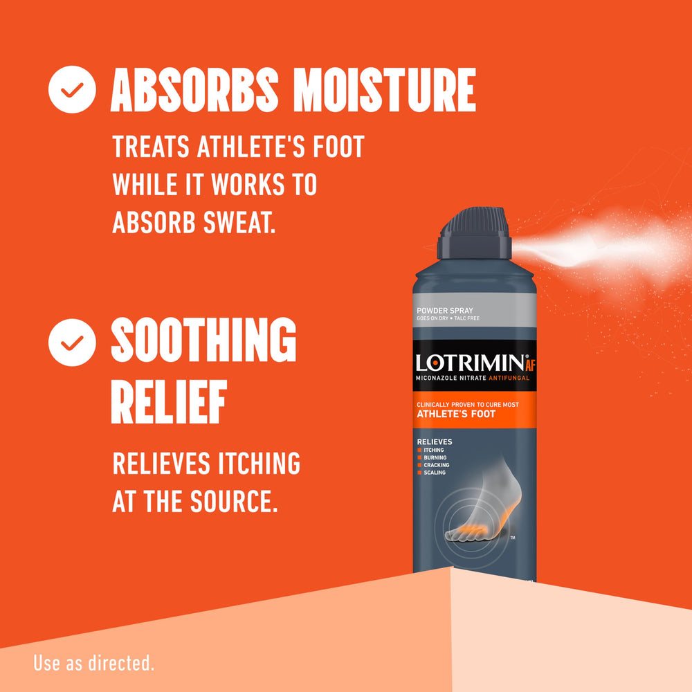 Lotrimin AF spray targets jock itch with convenient apply-on formula.