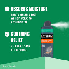 Lotrimin medicated spray in action demonstrates even aerosol dispersion on skin