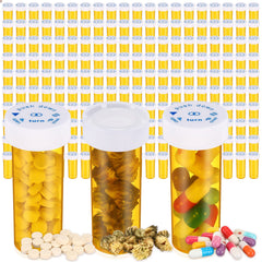 Lounsweer 6-dram pill bottle with orange cap for secure daily medication storage.