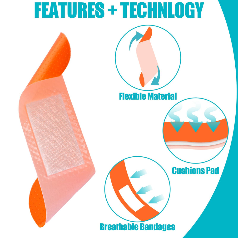 Lounsweer bandage bulk irregular 2.99x1.97 inch covers larger scrapes