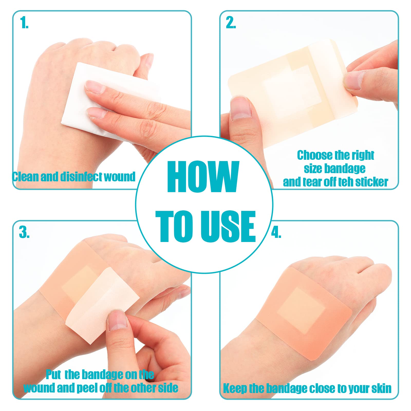 Lounsweer irregular bandages ideal for knees and elbows