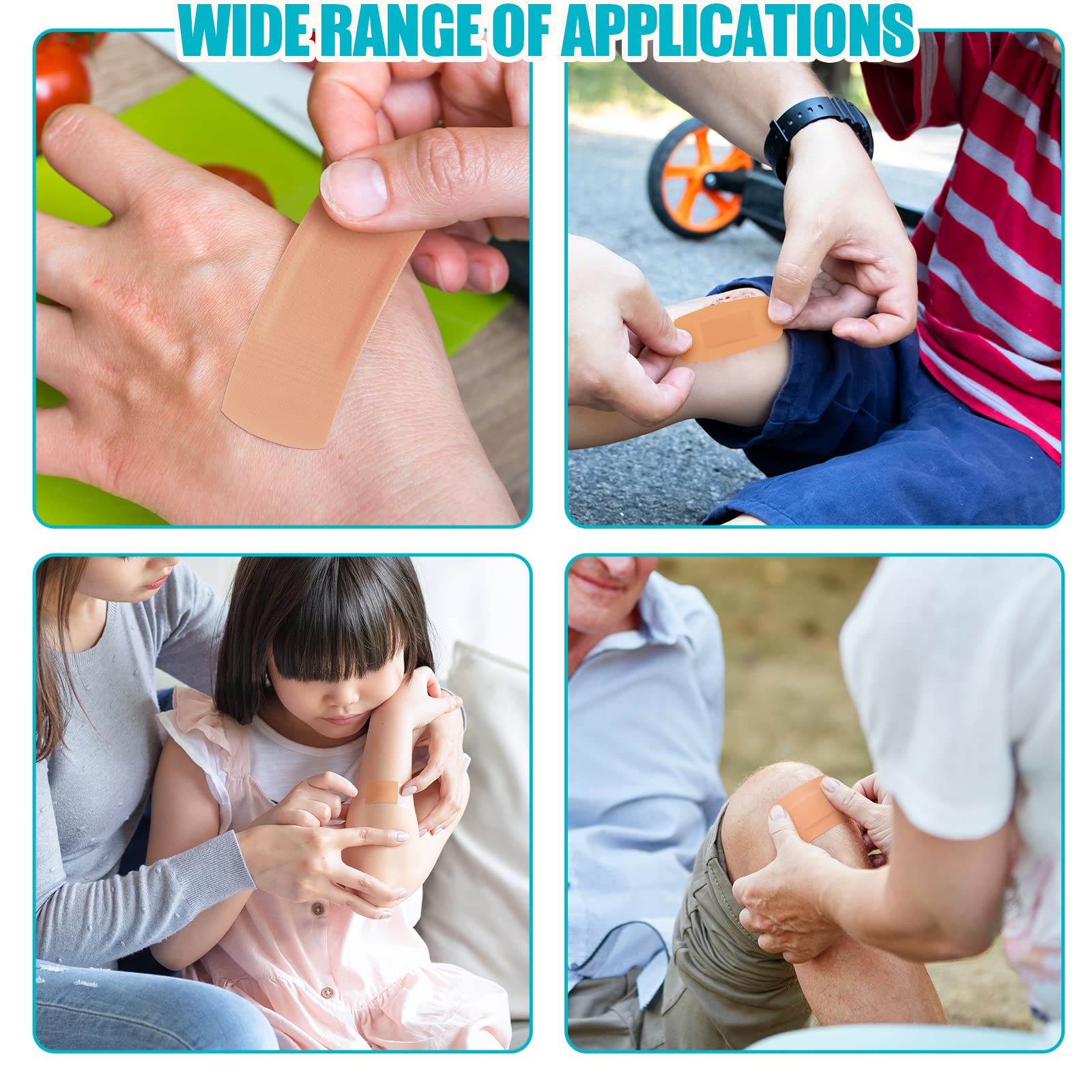 Lounsweer round bandages providing quick coverage for small wounds