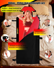 User benefits from wrap-style Lovank session on back and legs.